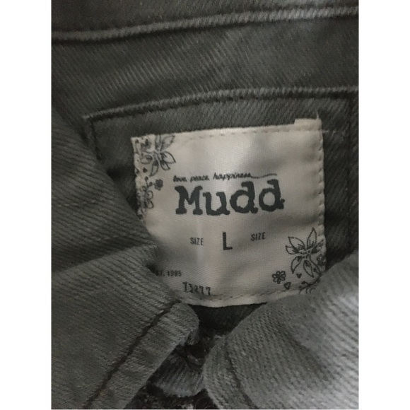 Kohl’s MUDD Sage Green Denim Button-Down Vest Jacket - Picture 3 of 8